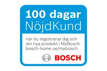 100 dagar garanti Bosch.