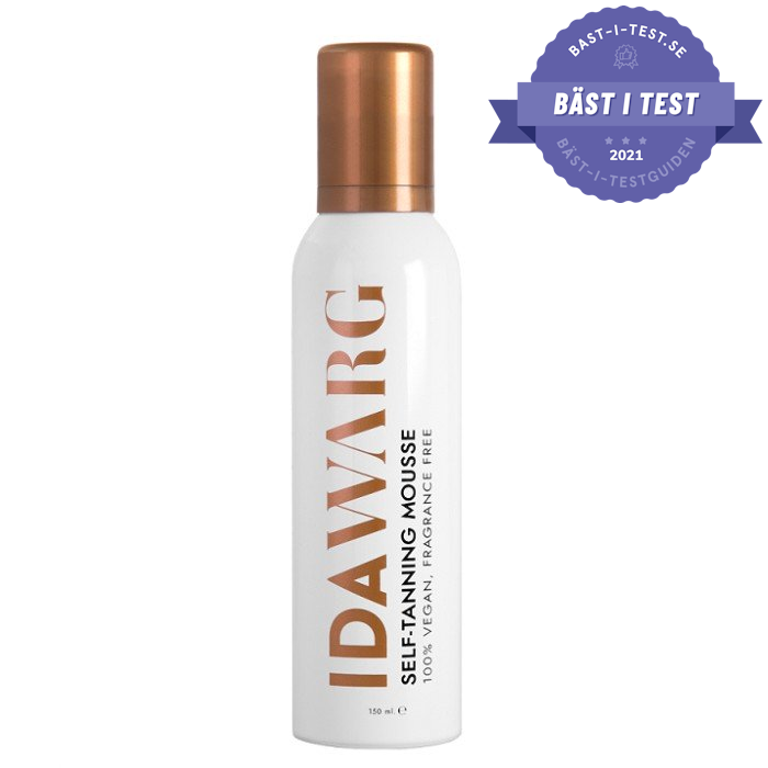 ida warg self tanning mousse - naturlig och fläckfri färg