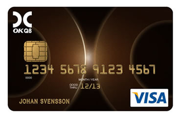 Gratis VISA-kort från OKQ8