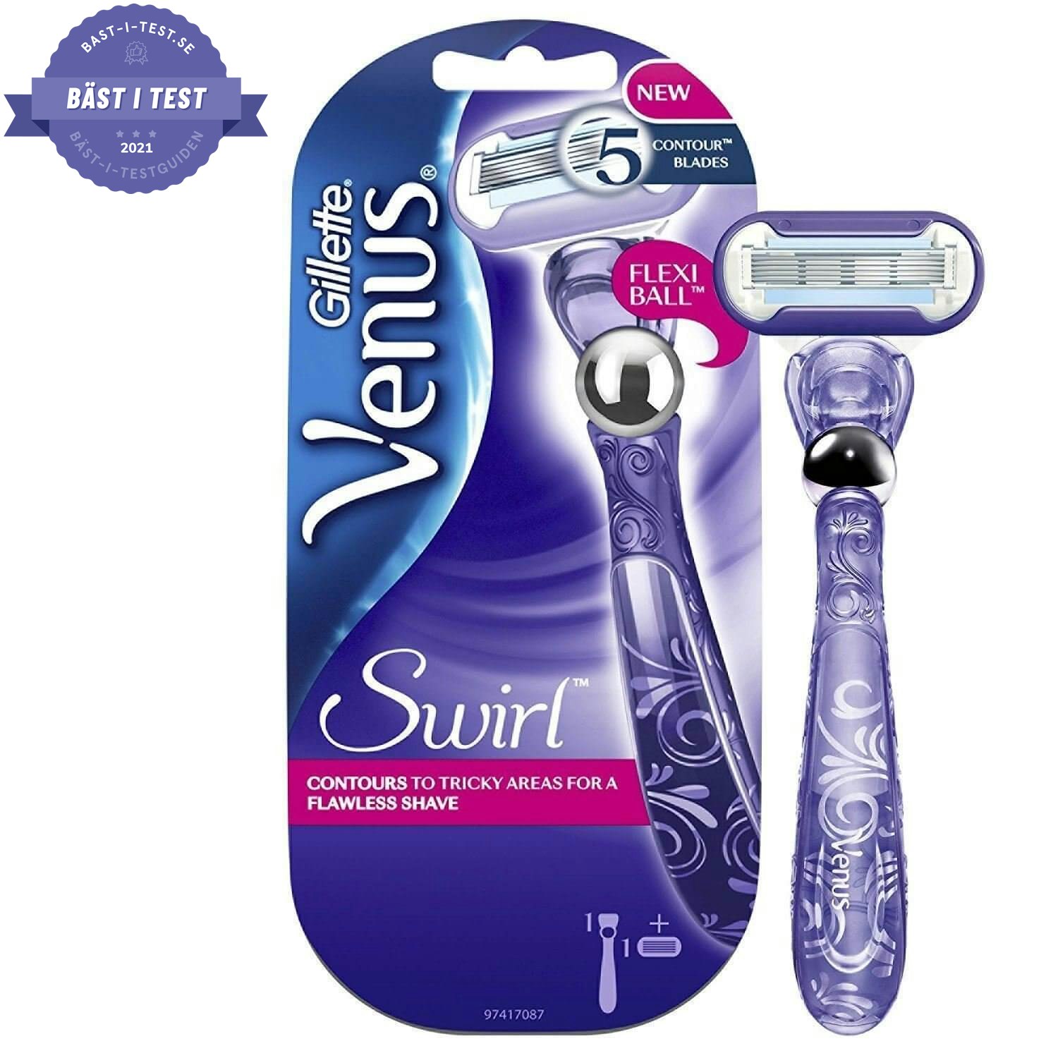 Bästa rakhyveln just nu - Gillette venus swirl - rakhyvel kvinna bäst i test 2020