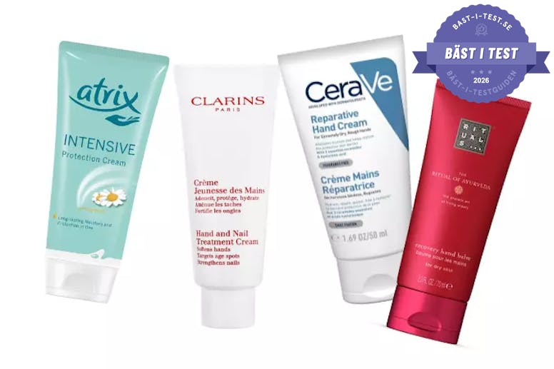handkräm bäst i test 2026, bästa handkrämen för torra händer, bästa handkräm för torra händer bäst i test, bra handkrämer 2026