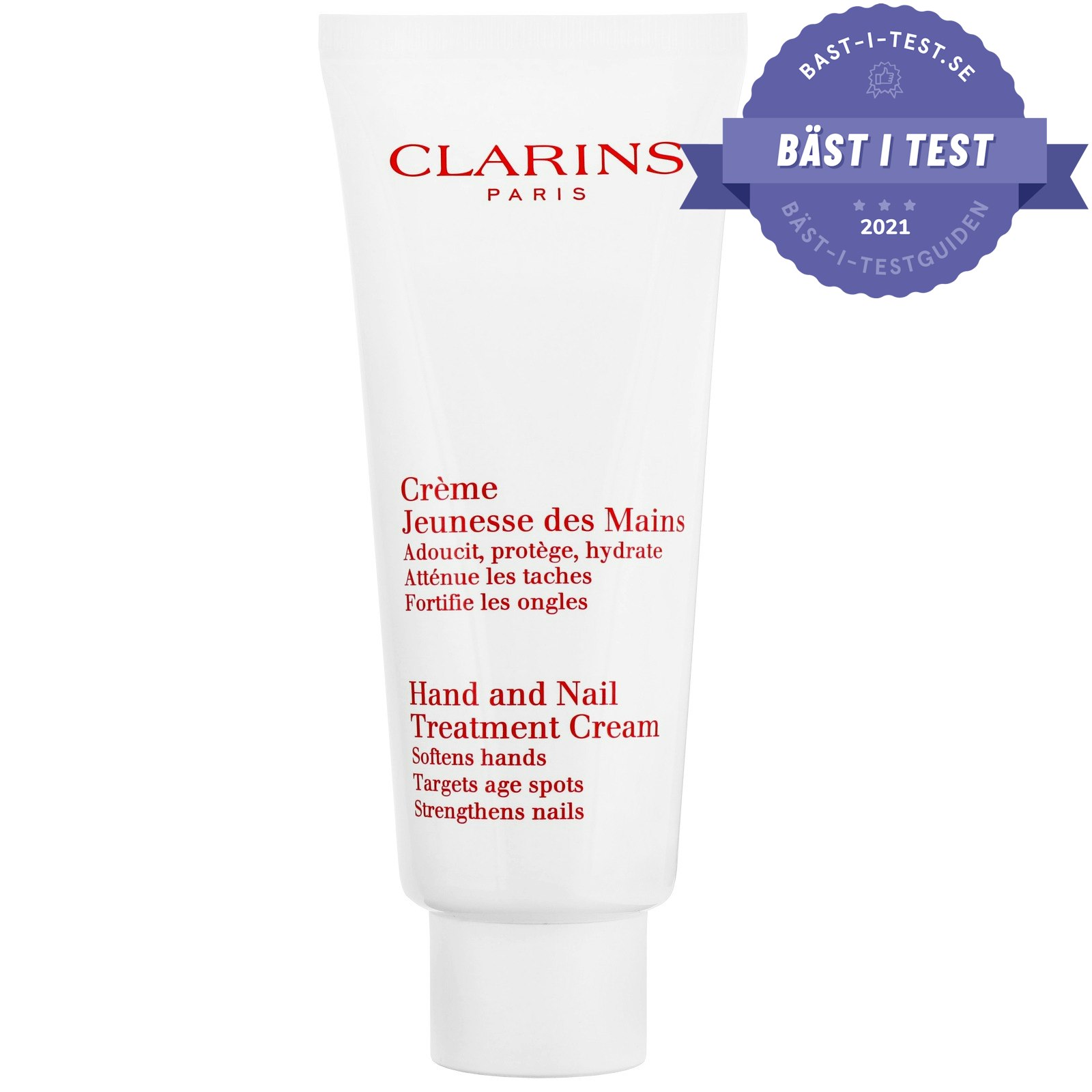 Handkräm bäst i test - Clarins Hand and Nail Treatment Cream
