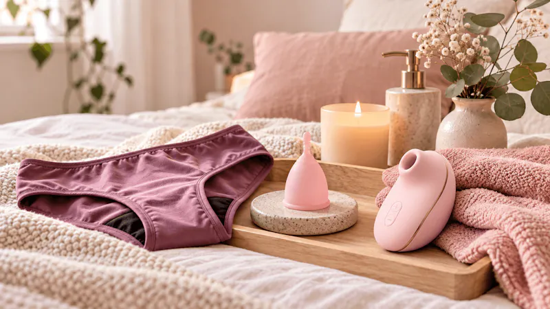 Menstrosor, menskopp och en satisfyer