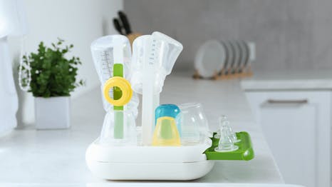 Låt nappflaskorna lufttorka efter disk