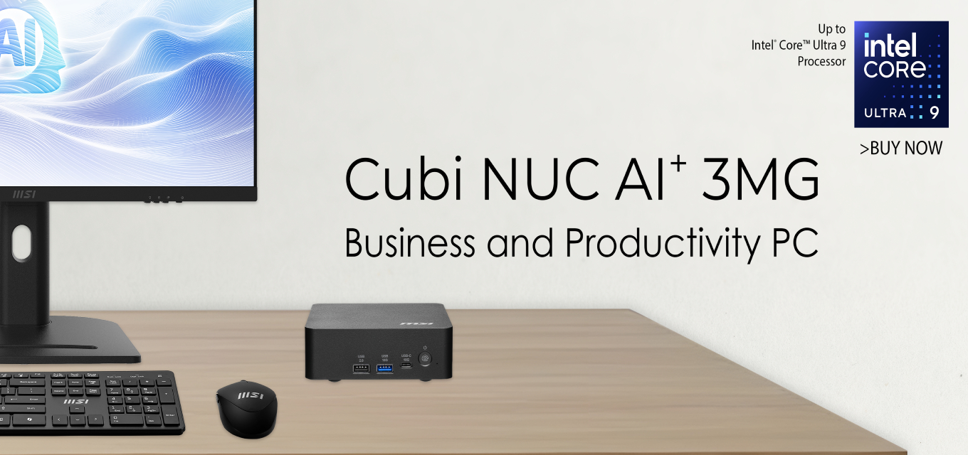 Jämförelse av bästa 2026 - MSI CUBI NUC AI+ 3MG
