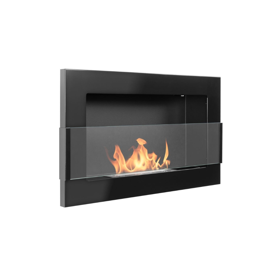 Etanolkamin Väggmonterad etanolkamin Svart