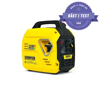 Champion mighty atom test, Champion elverk 2200w test, elverk inverter bäst i test, bästa inverter elverk, elverk inverter, Champion elverk, inverter test