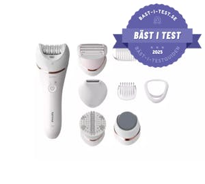 Philips Epilator Series 8000 Satinelle Prestige BRE740 philips epilator bäst i test, epilator bikinilinje, epilator för ansiktshår, epilering bäst i test