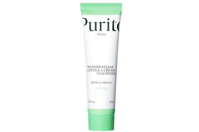 Koreansk hudvård Purito Wonder Releaf Centella Cream Unscented